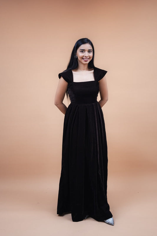 Tarlo Brown Velvet Gown plus