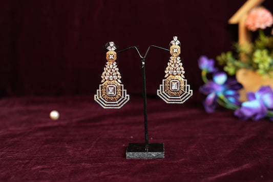 Diamond Metal Dangle Drop Earrings For Women