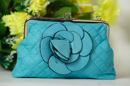 Blue Rose Clutch