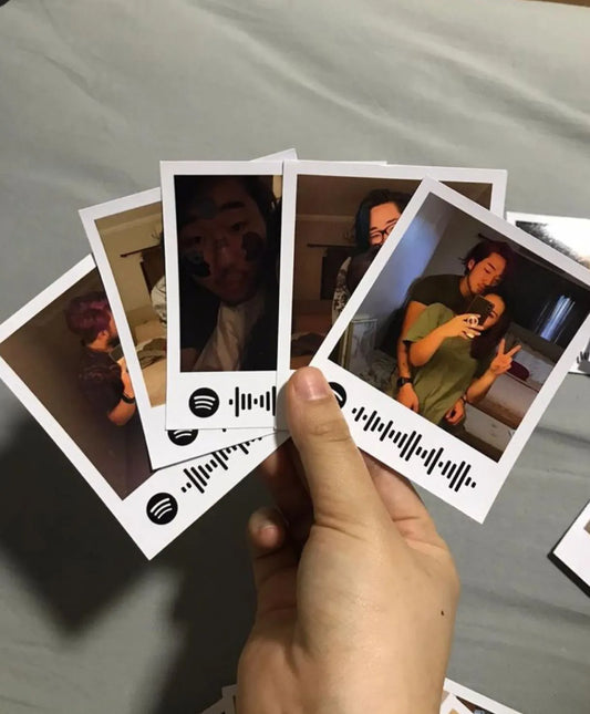 Polaroid Photo with Spotify Code