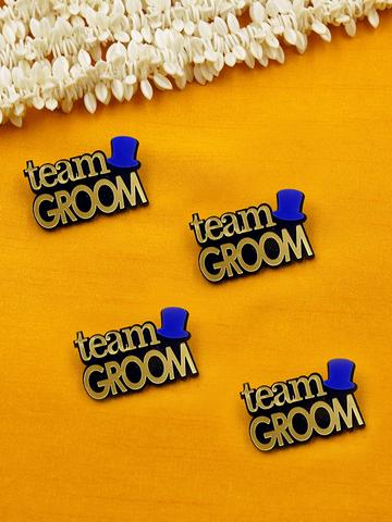 Team Groom Brooch
