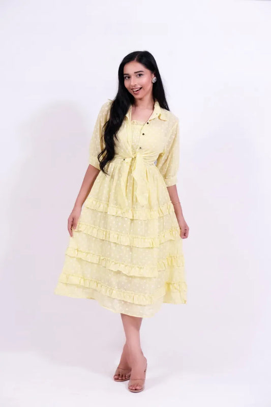 Saki Dress with Shrug R218