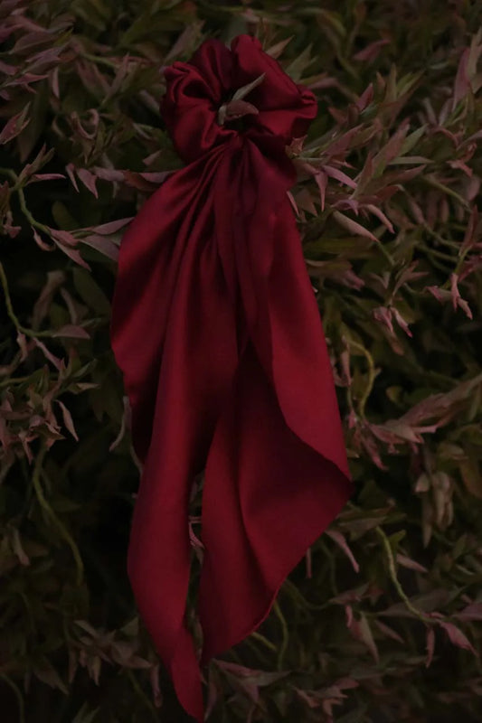 Red Tail Scrunchie