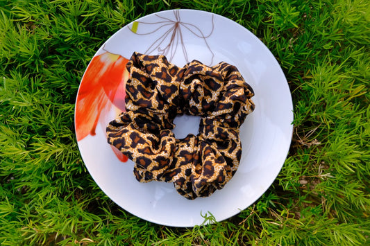 Leopard Print Scrunchie