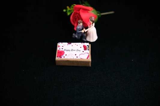 Rose Day Matchbox with Card