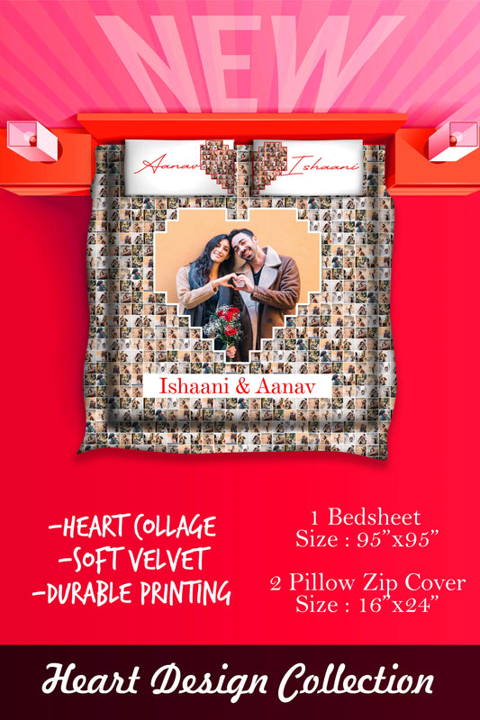 Heart Design Bedsheet 2