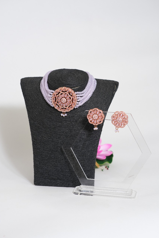 American Diamond Choker Set 42