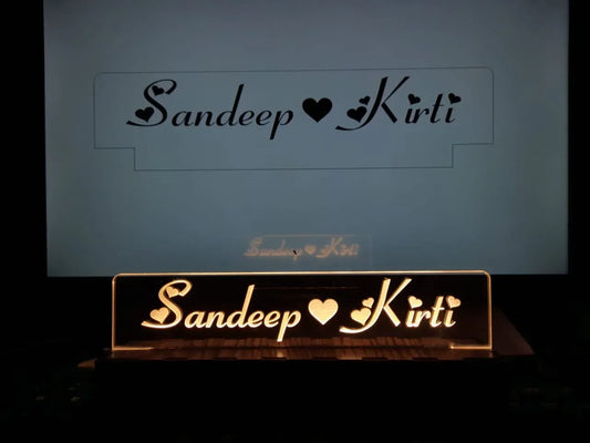Customised LED Name Plate