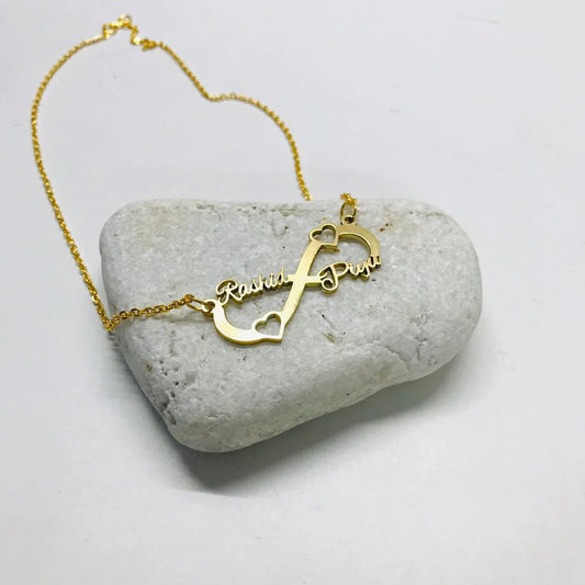 infinity heart name chain