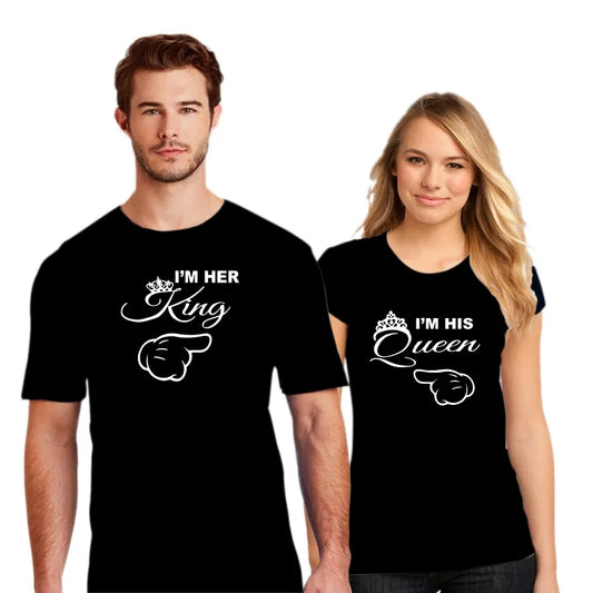 Couple T Shirt I Her King I Am His Queen