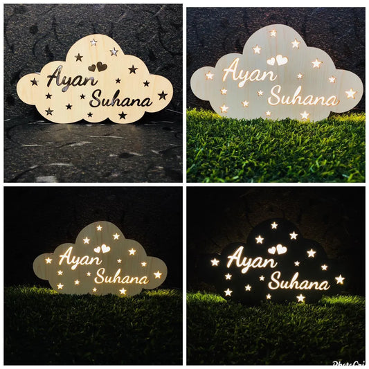 Personalised Cloud Lamp