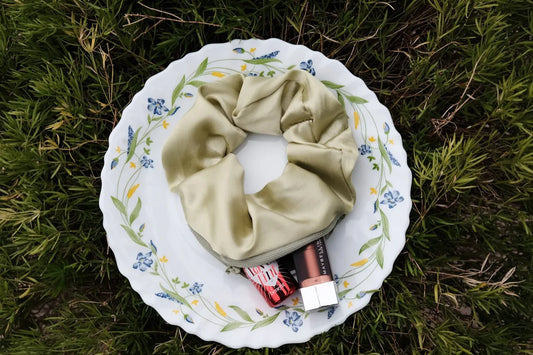 Fern Satin Wallet Scrunchies