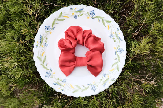 Red Bow Scrunchie