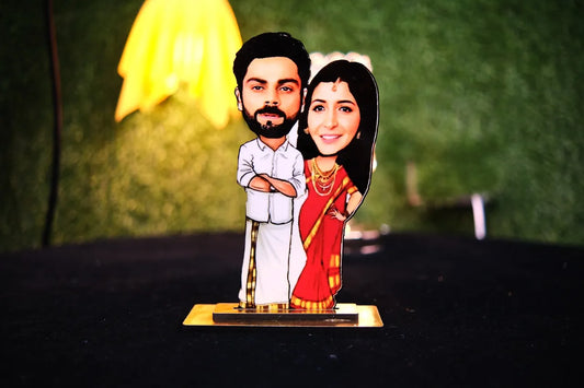 South Indian Couple caricature