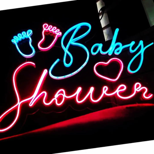 Baby Shower Neon