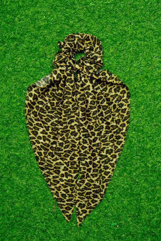 Leopard Print Tail Scrunchie