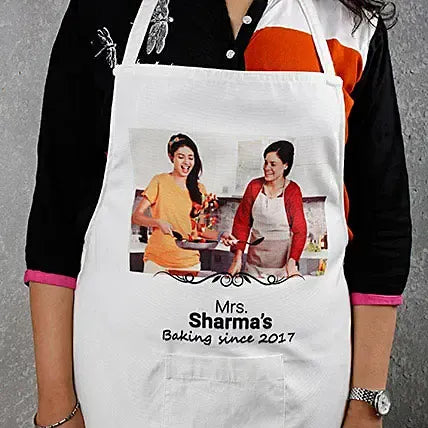 Personalized White Apron