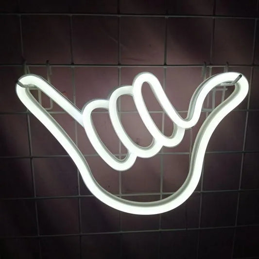 Hand Sign Neon