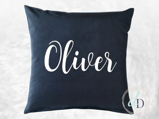 Black Velvet Throw Pillow Cover