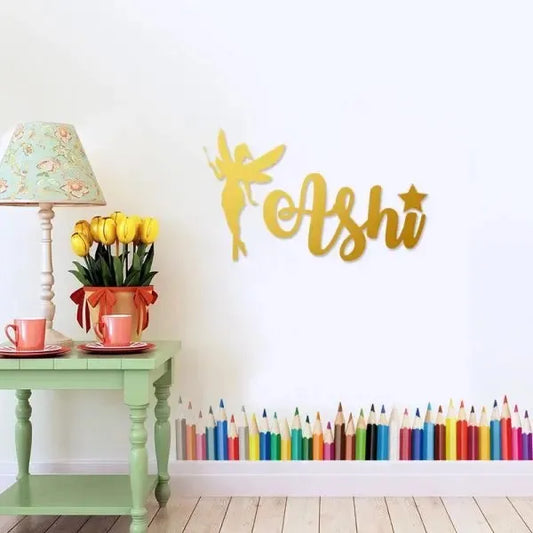 Wooden Golden Matte Name