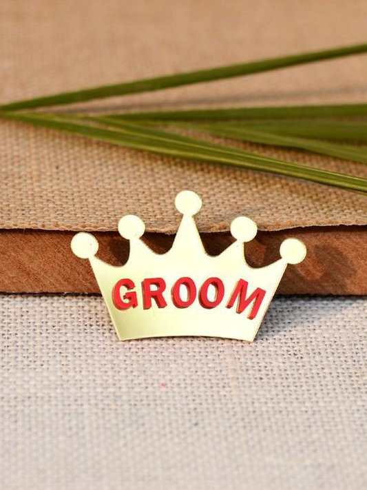 Groom Crown  Brooch