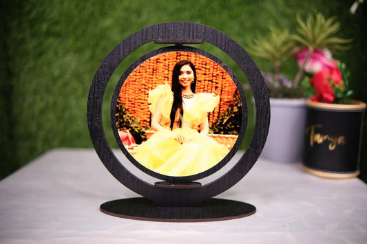 Black Wooden Rotating Frame