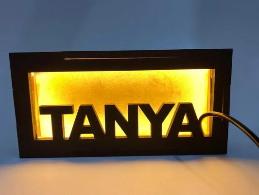 Personalised Box Lamps