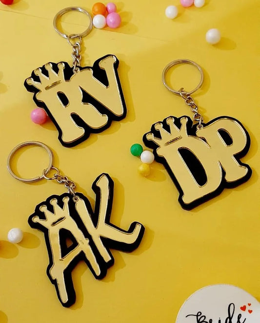 Golden Acrylic Keychain