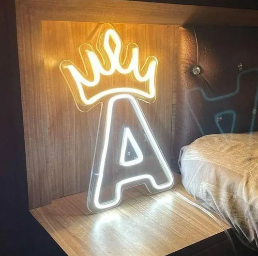 Alphabet Crown Neon