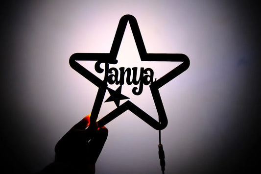Star style Led name Lamp
