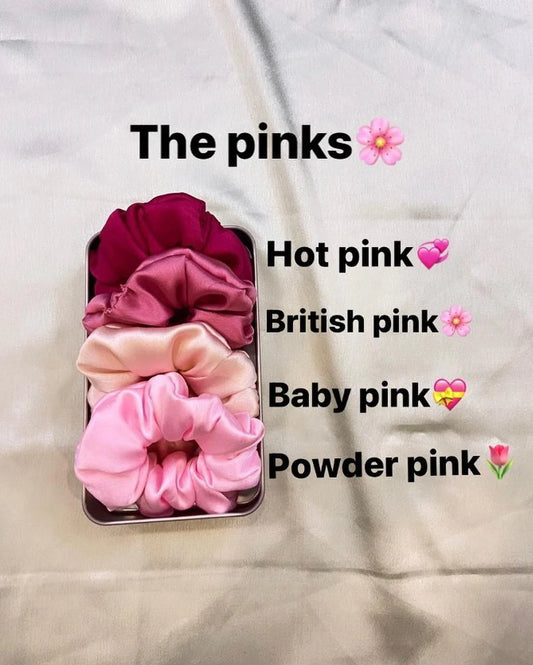 The pinks Scrunchies Combo
