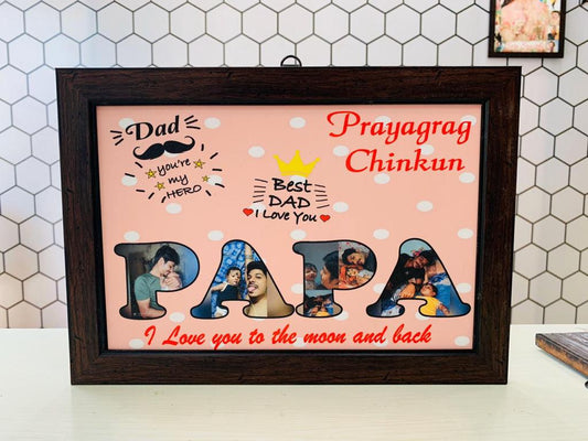 Papa collage frame