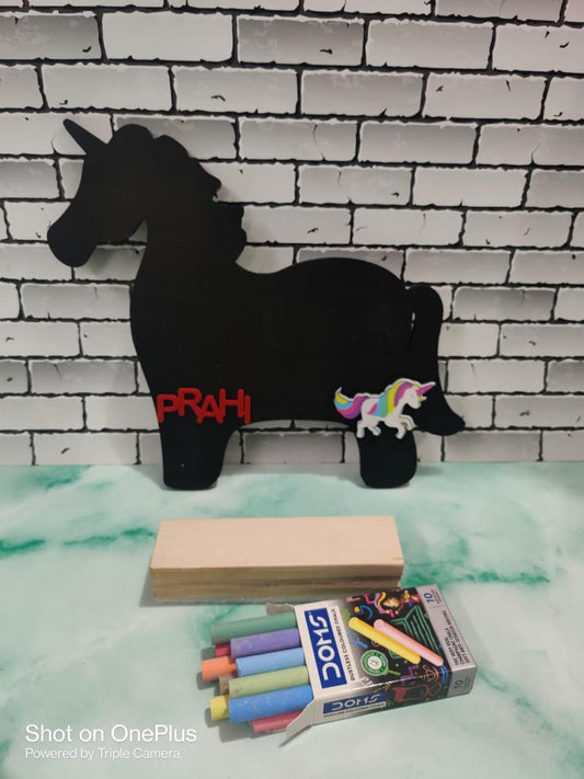 Unicorn Car Blackboard