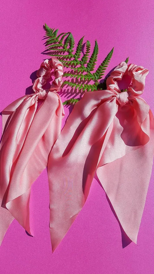 Strawberry Tail Scrunchies Combo