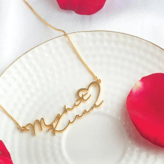 Signature Couple Name Necklace