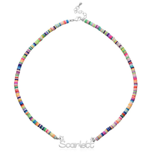 Magic girls name necklace