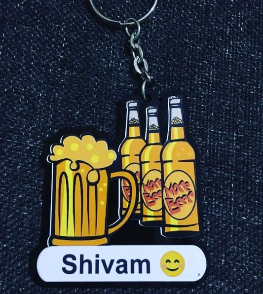 Beer Addict Keychain
