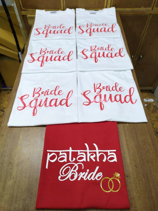 Couple Tees with Rubber Print