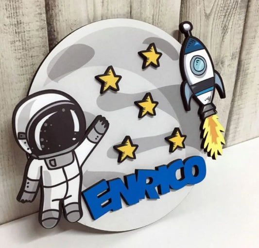 Space Lover Name Plate