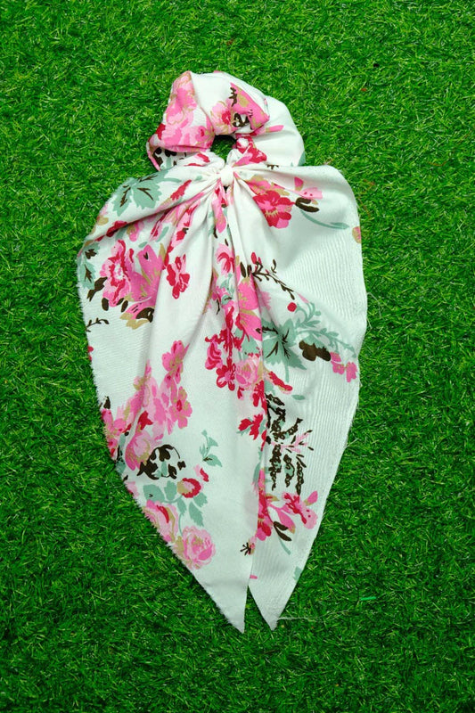 Flower Garden Tail Scrunchie