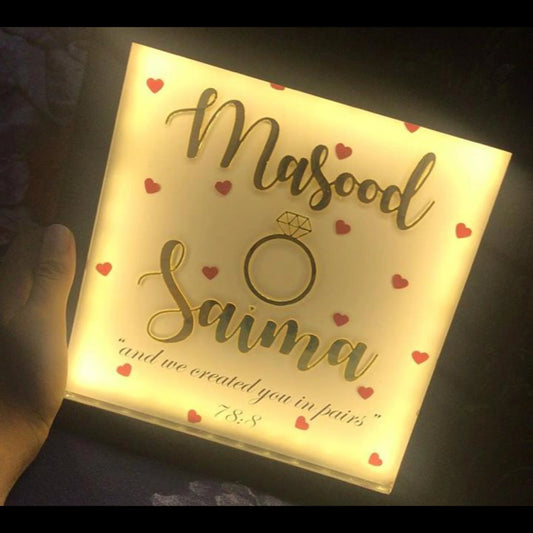 light embellished frame